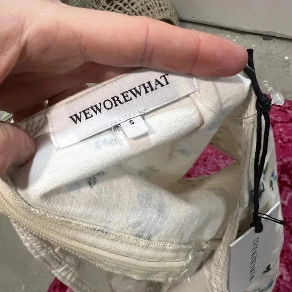 WeWoreWhat Skirt floral cut out high waisted revolve - Picture 4 of 6